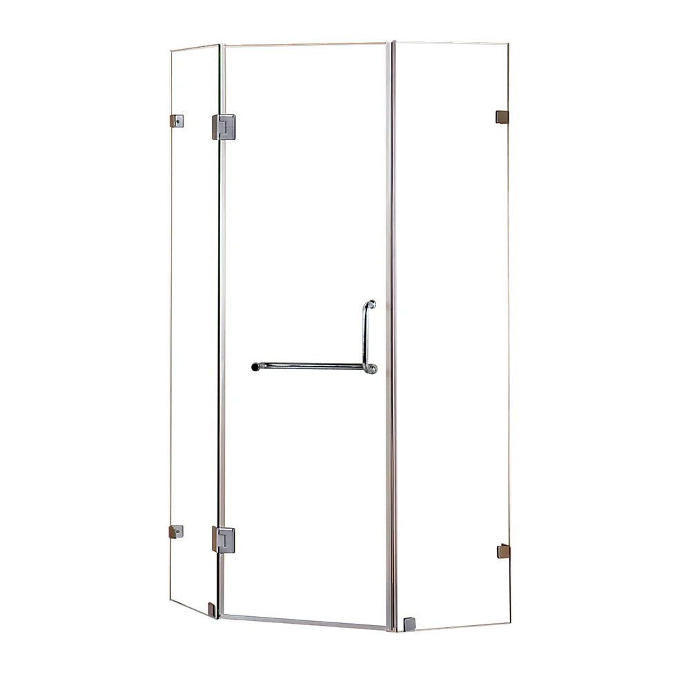 900 x 900mm Frameless 10mm Glass Shower Screen By Della Francesca