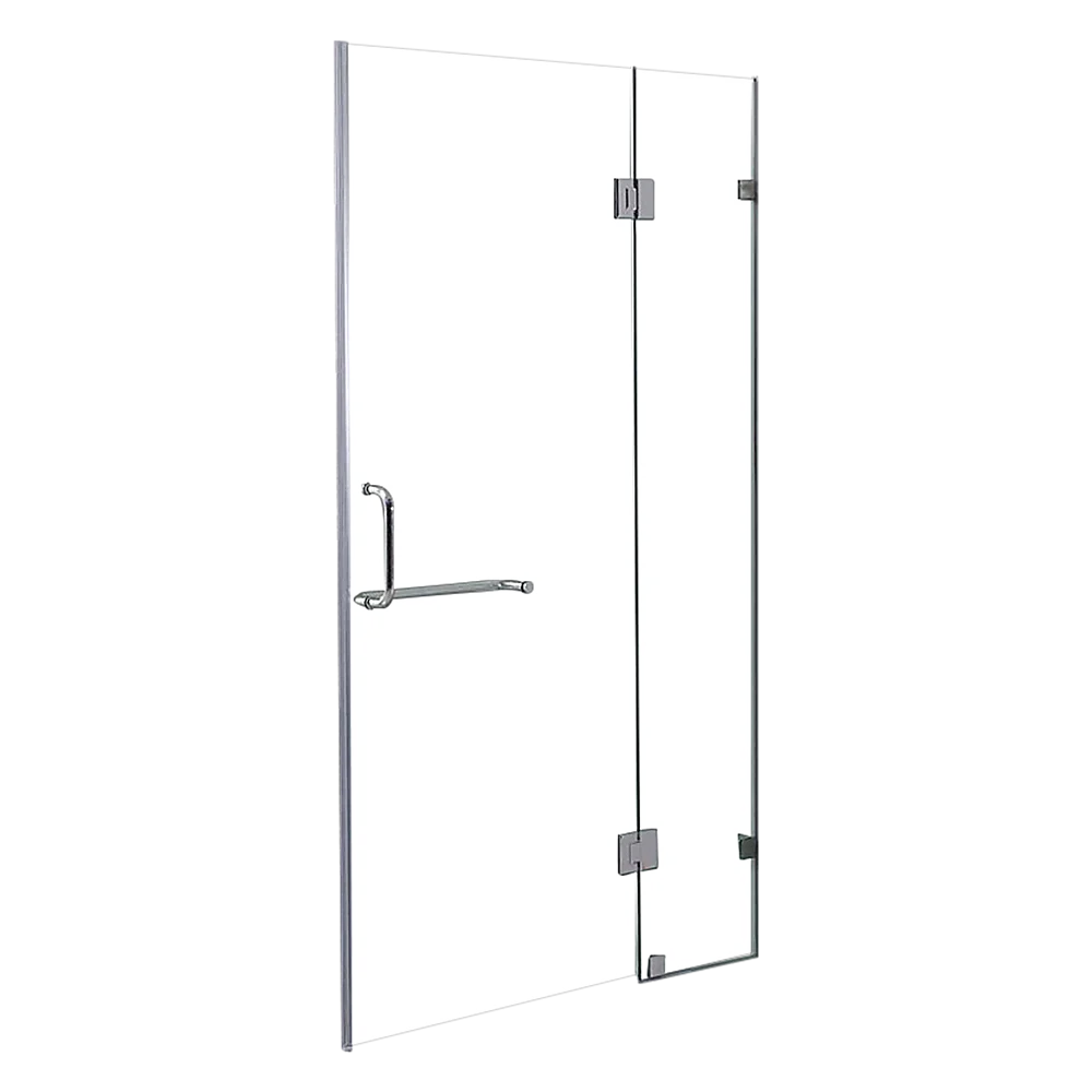 120 x 200cm Wall to Wall Frameless Shower Screen 10mm Glass By Della Francesca