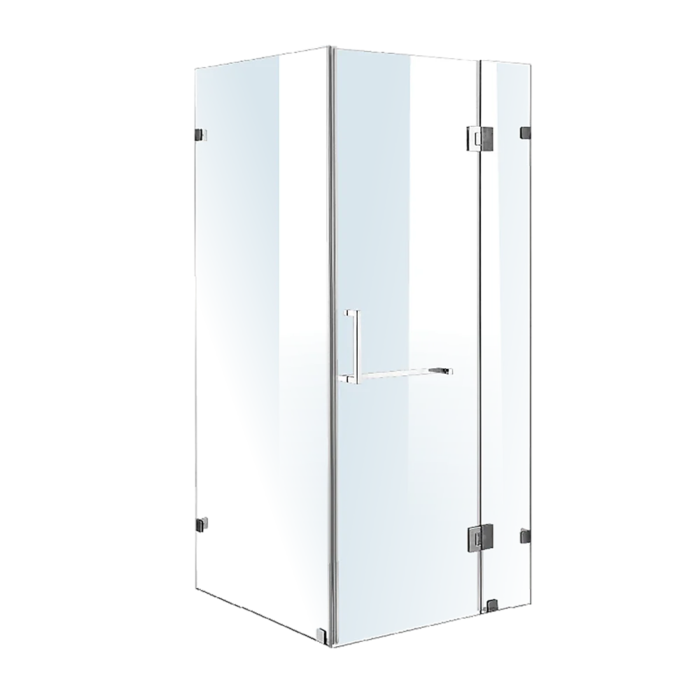 1000 x 1000mm Frameless 10mm Glass Shower Screen By Della Francesca