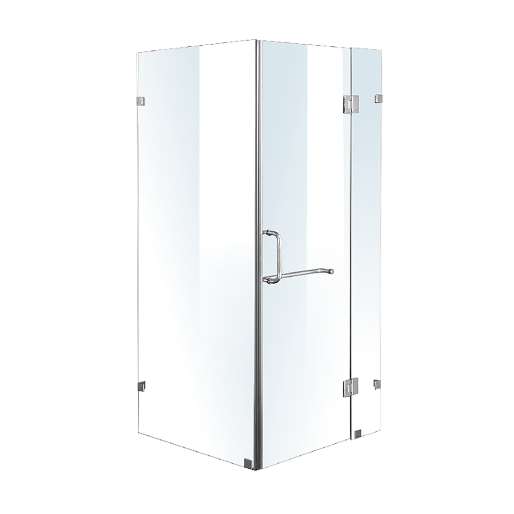 1000 x 1000mm Frameless 10mm Glass Shower Screen By Della Francesca