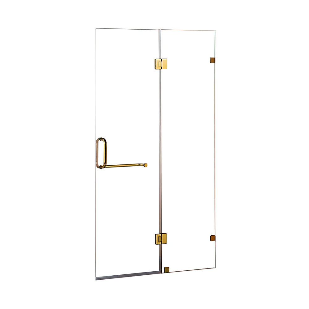 100 x 200cm Wall to Wall Frameless Shower Screen 10mm Glass By Della Francesca