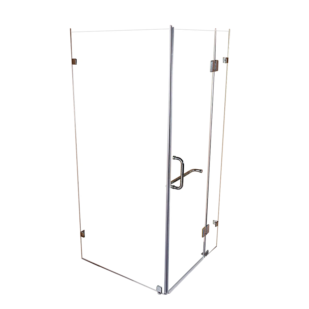 1000 x 900mm Frameless 10mm Glass Shower Screen By Della Francesca