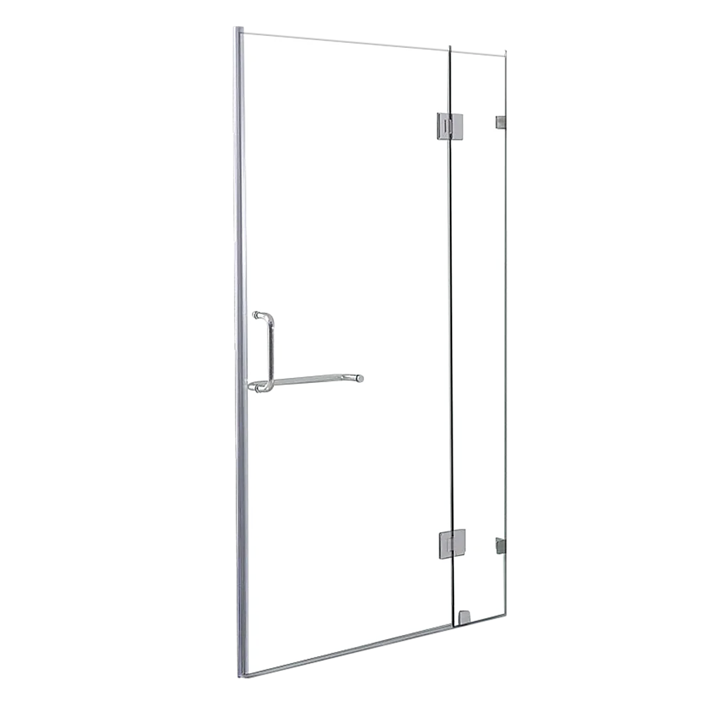 100 x 200cm Wall to Wall Frameless Shower Screen 10mm Glass By Della Francesca