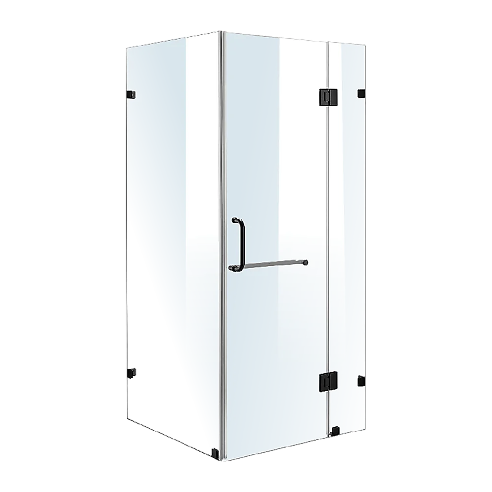 1000 x 800mm Frameless 10mm Glass Shower Screen By Della Francesca