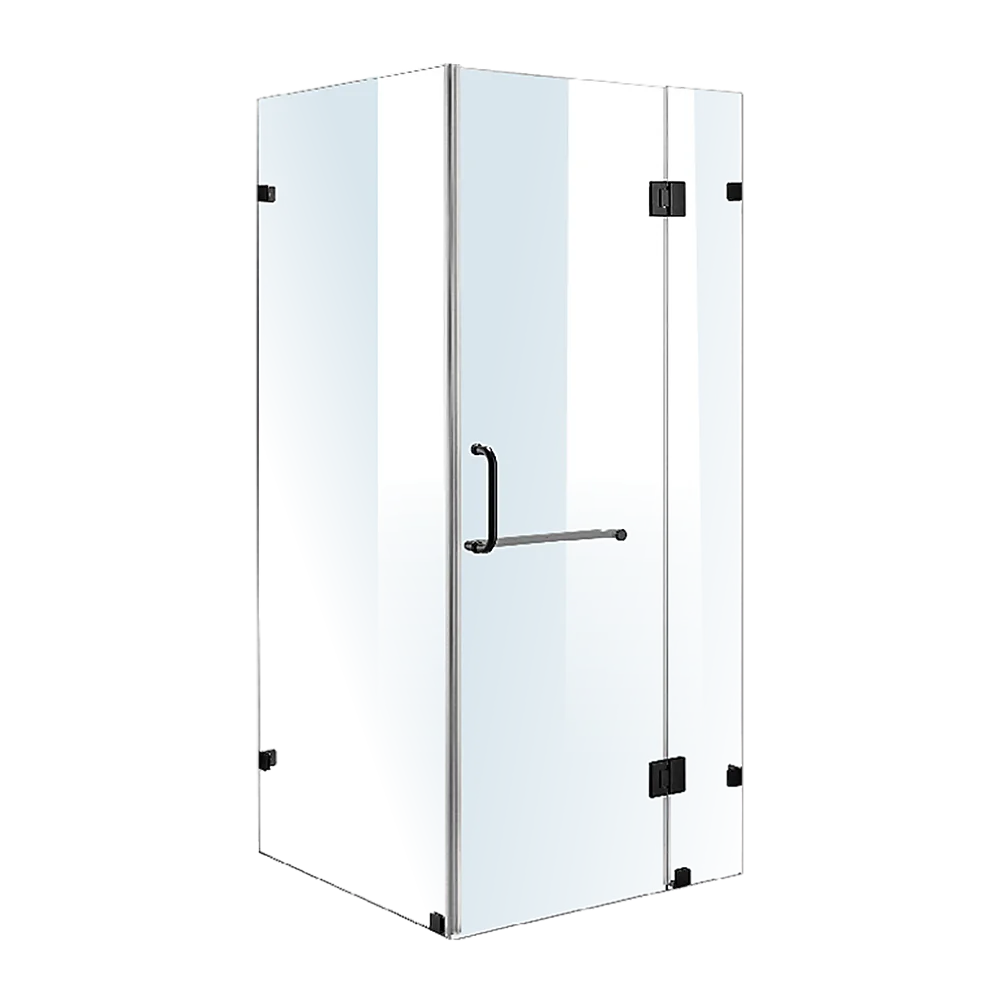 1100 x 700mm Frameless 10mm Glass Shower Screen By Della Francesca