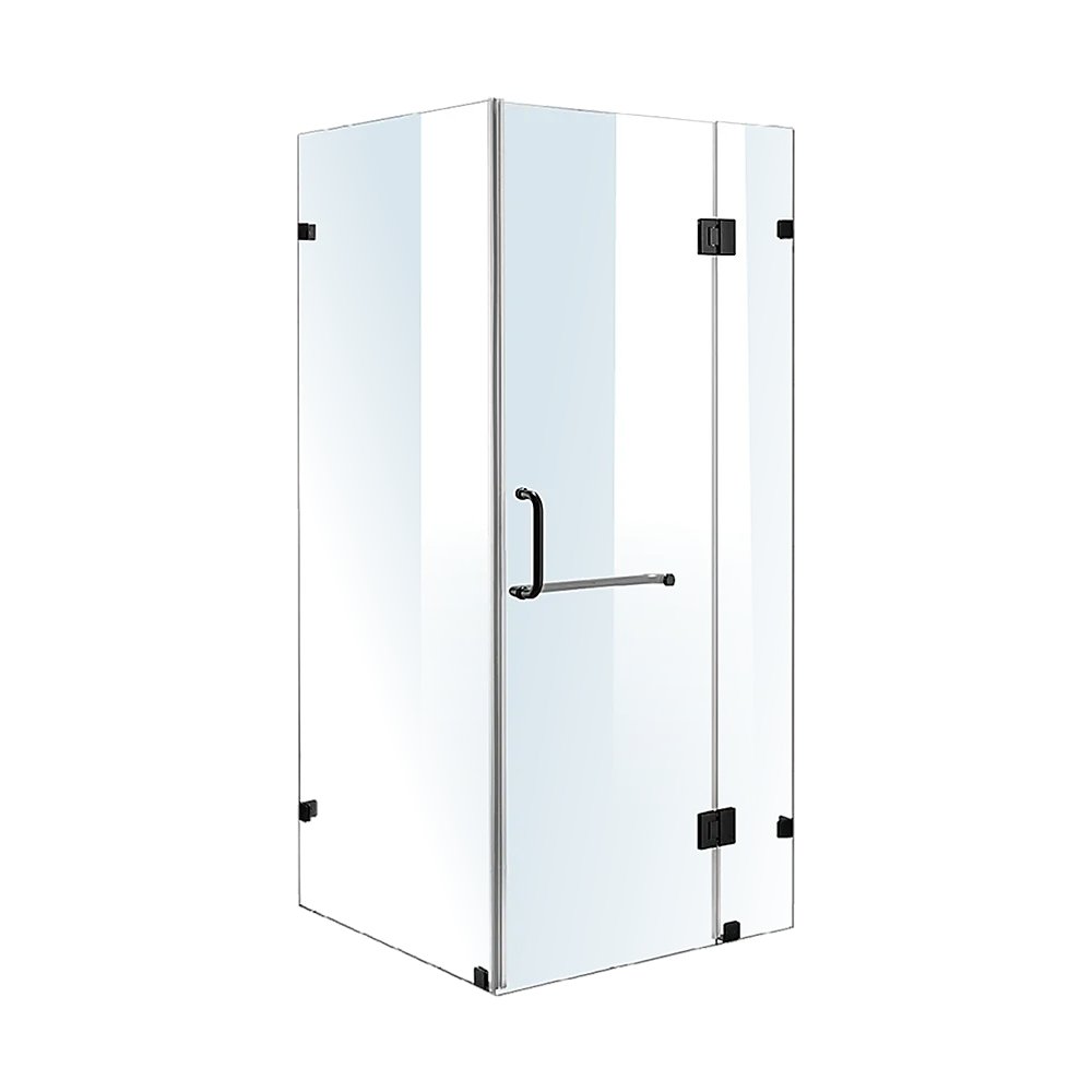 1100 x 900mm Frameless 10mm Glass Shower Screen By Della Francesca