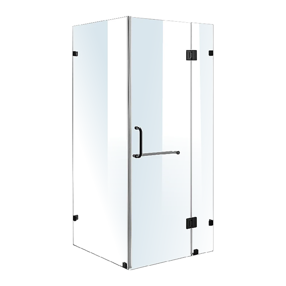 1100 x 1000mm Frameless 10mm Glass Shower Screen By Della Francesca