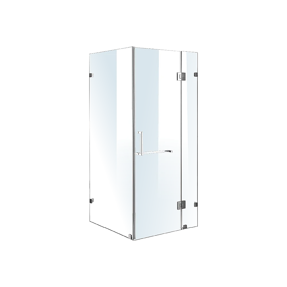 1000 x 700mm Frameless 10mm Glass Shower Screen By Della Francesca