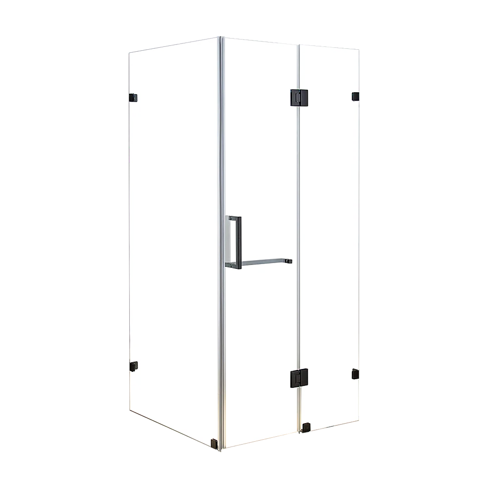 1100 x 1000mm Frameless 10mm Glass Shower Screen By Della Francesca