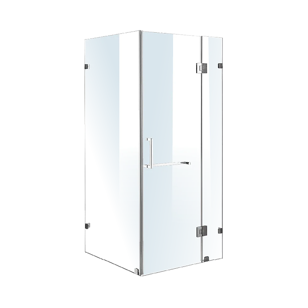 1100 x 1000mm Frameless 10mm Glass Shower Screen By Della Francesca