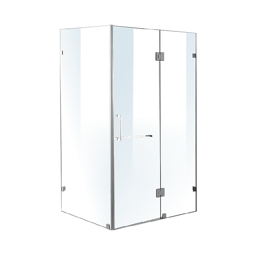 1200 x 1000mm Frameless 10mm Glass Shower Screen By Della Francesca