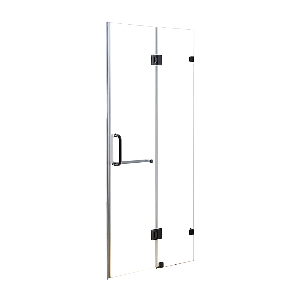 110 x 200cm Wall to Wall Frameless Shower Screen 10mm Glass By Della Francesca