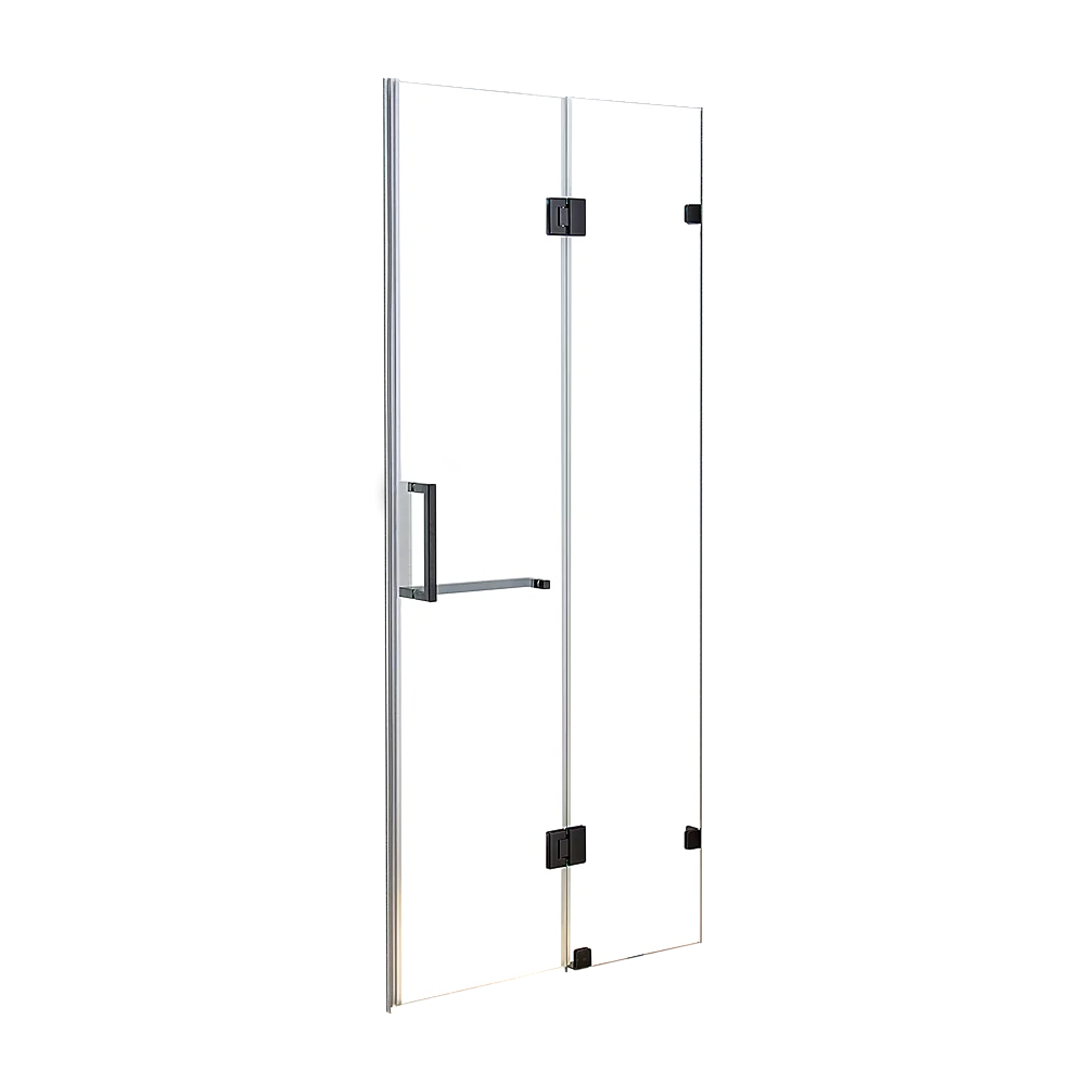 110 x 200cm Wall to Wall Frameless Shower Screen 10mm Glass By Della Francesca