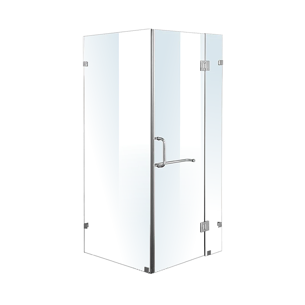 1000 x 900mm Frameless 10mm Glass Shower Screen By Della Francesca