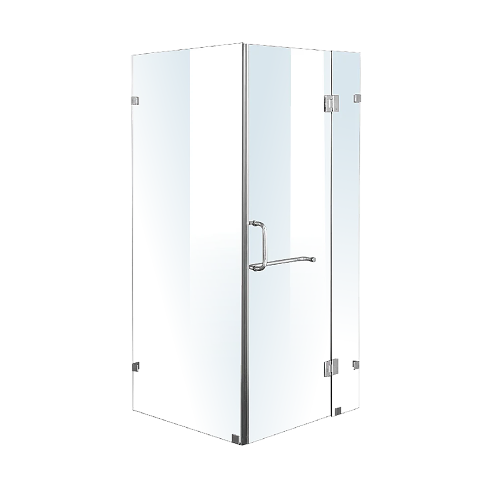 900 x 1000mm Frameless 10mm Glass Shower Screen By Della Francesca