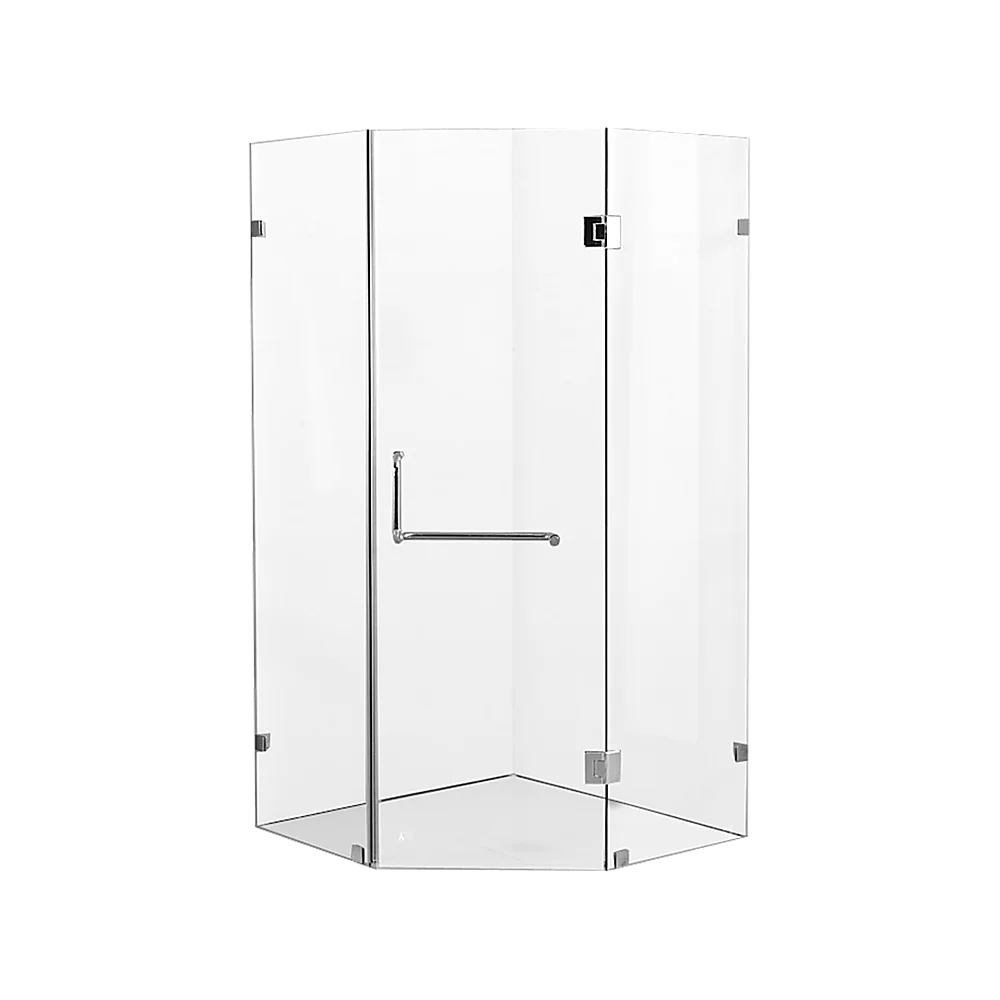 900 x 900mm Frameless 10mm Glass Shower Screen By Della Francesca