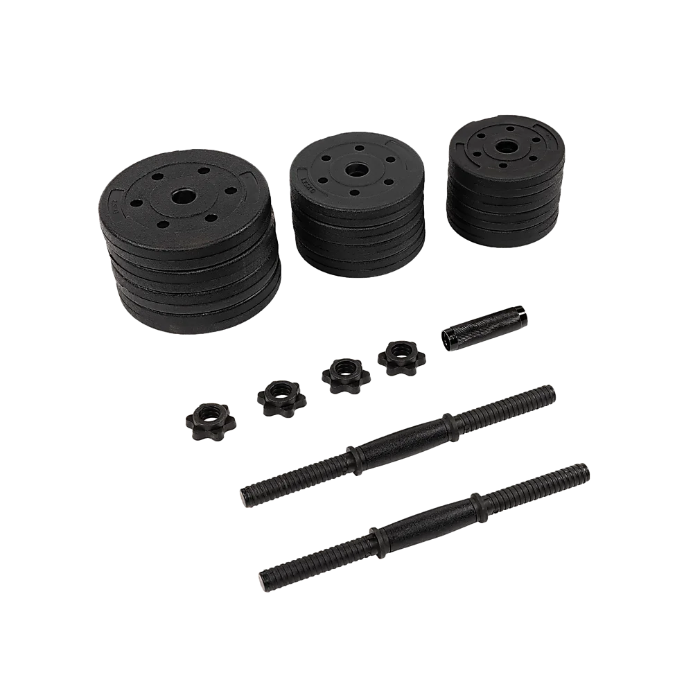 20kg Dumbbell Set Home Gym Fitness Exercise Weights Bar Plate