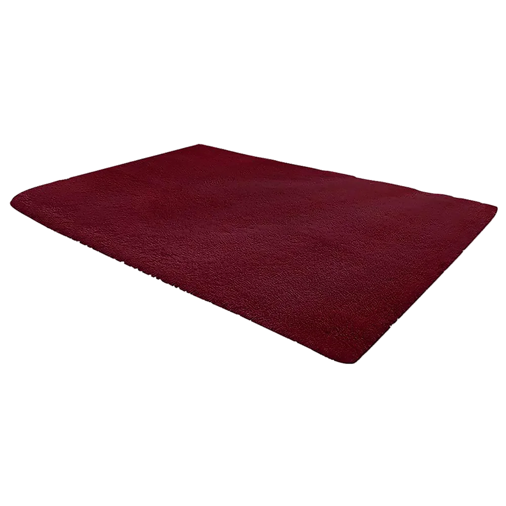 230x160cm Floor Rugs Large Shaggy Rug Area Carpet Bedroom Living Room Mat - Burgundy