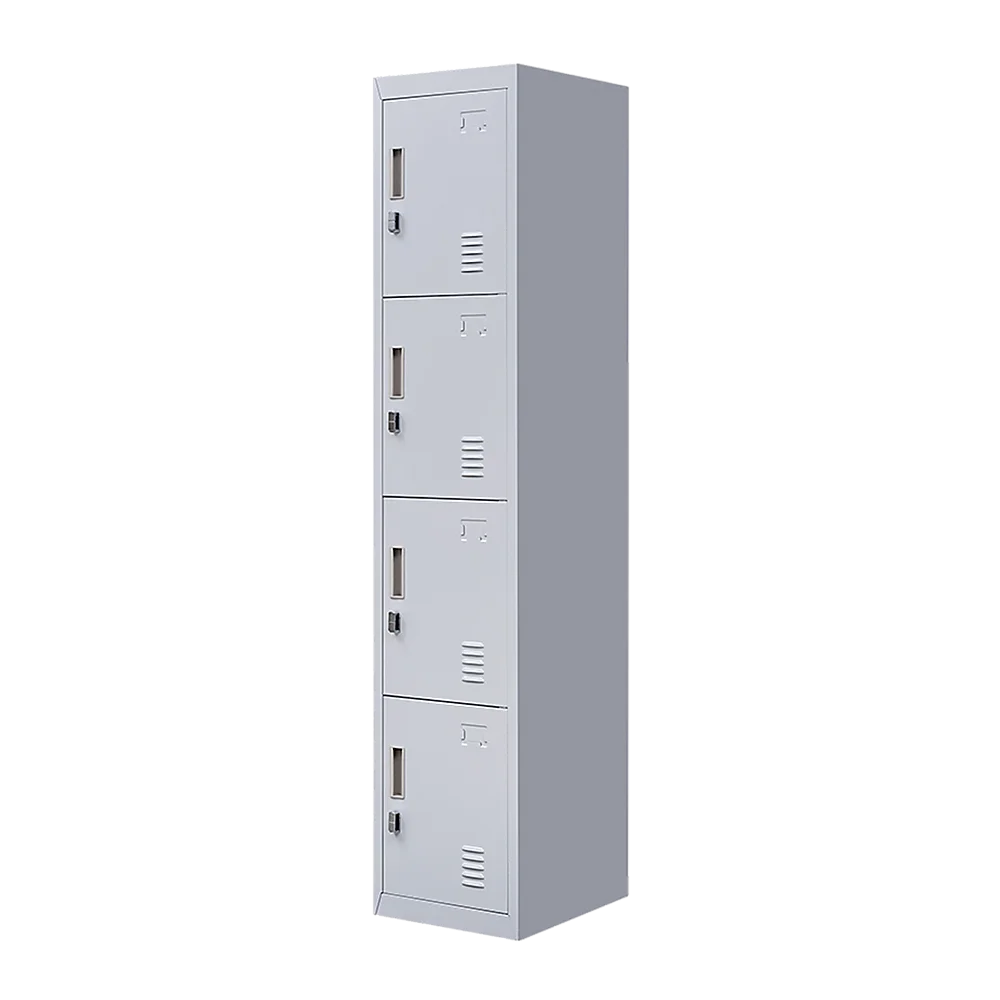 4-Door Vertical Locker for Office Gym Shed School Home Storage