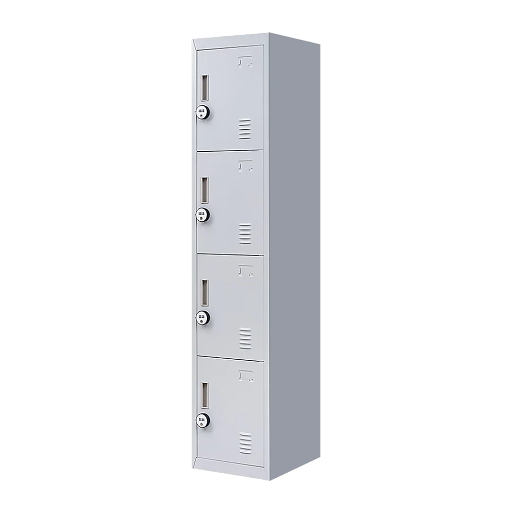 4-Door Vertical Locker for Office Gym Shed School Home Storage