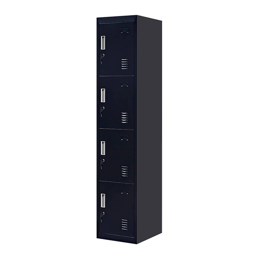 4-Door Vertical Locker for Office Gym Shed School Home Storage