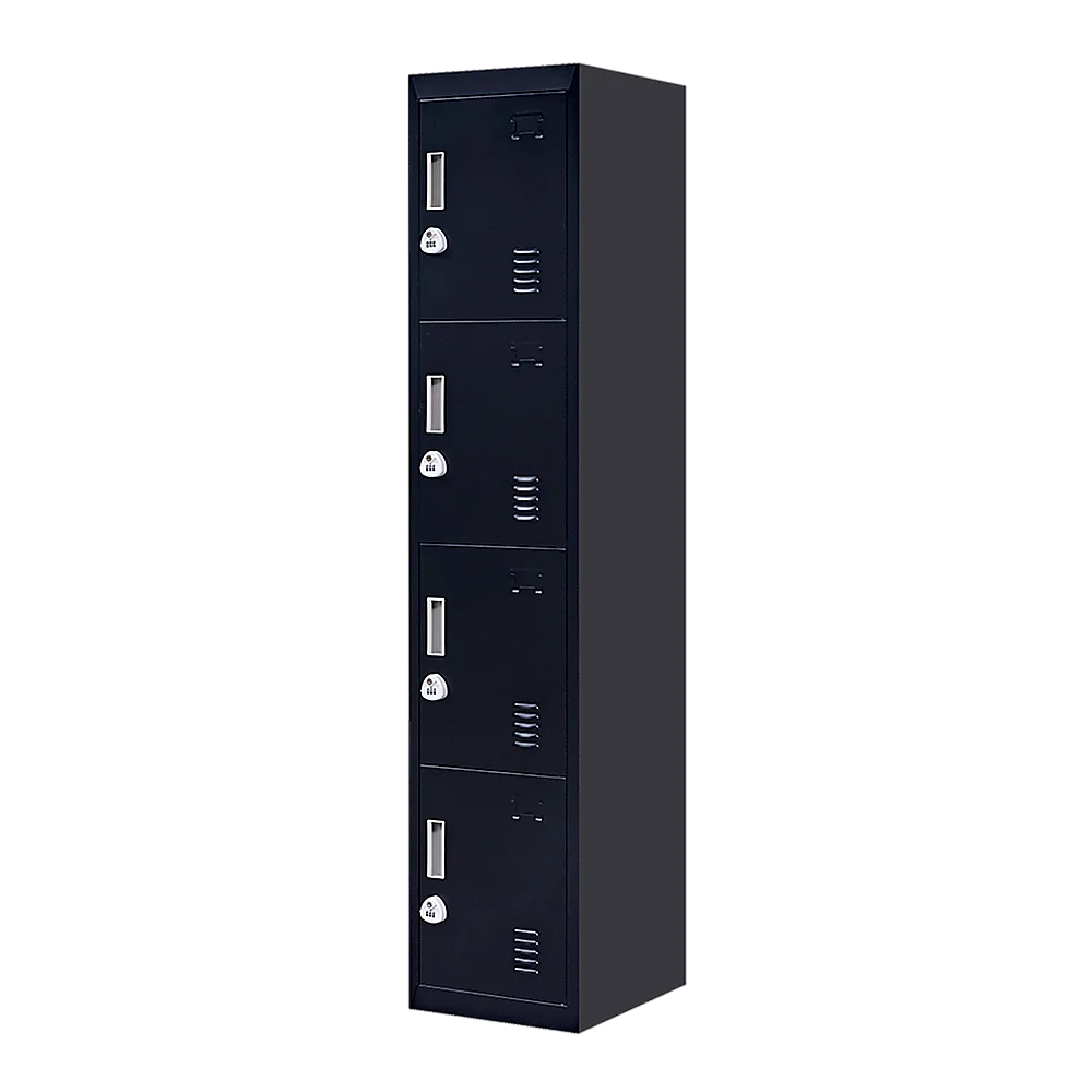 4-Door Vertical Locker for Office Gym Shed School Home Storage