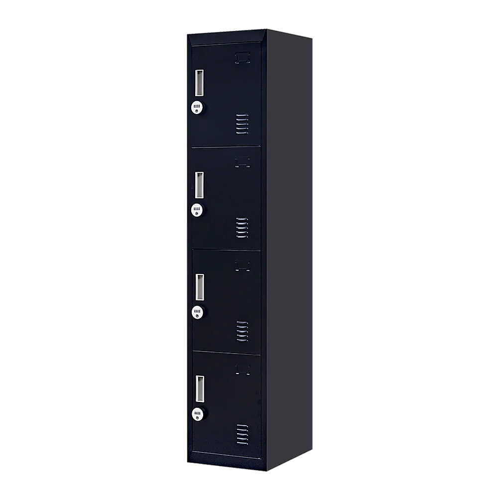 4-Door Vertical Locker for Office Gym Shed School Home Storage