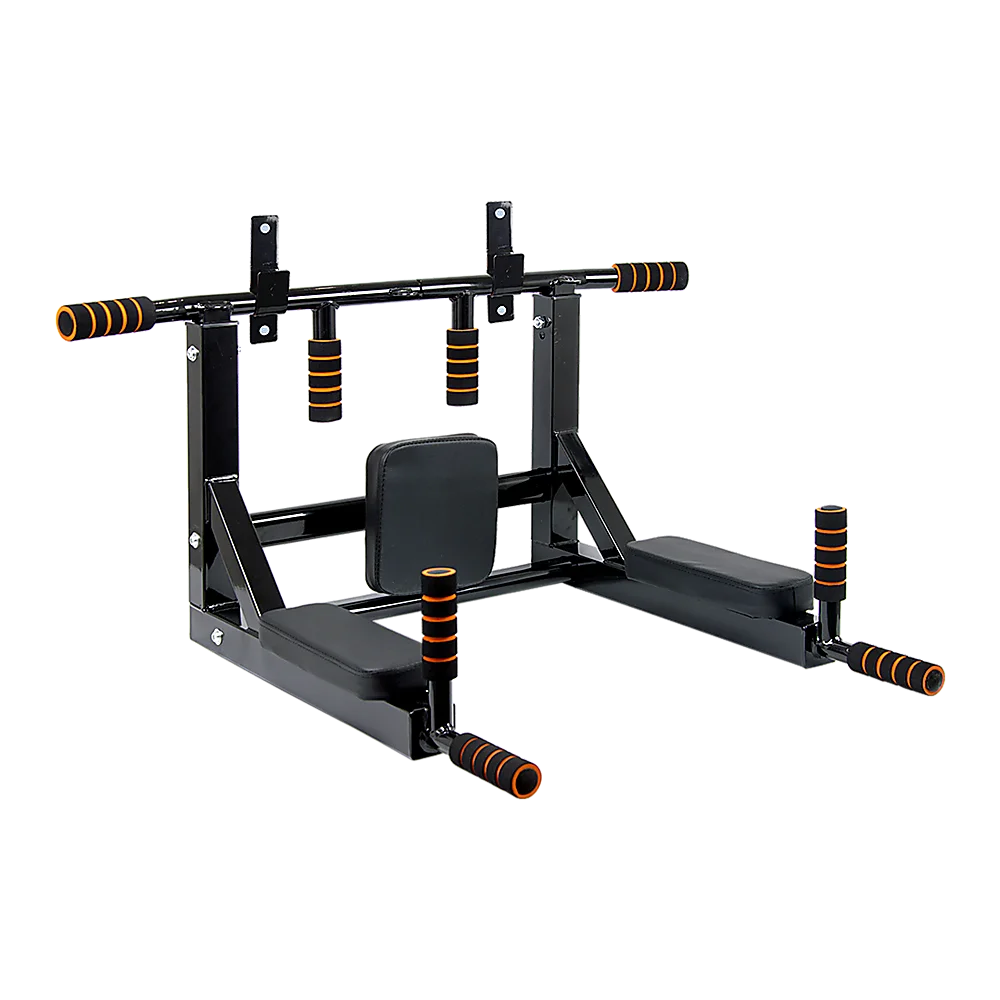Heavy Duty Wall Mounted Power Station Pull Up Dip Knee Raise Bar