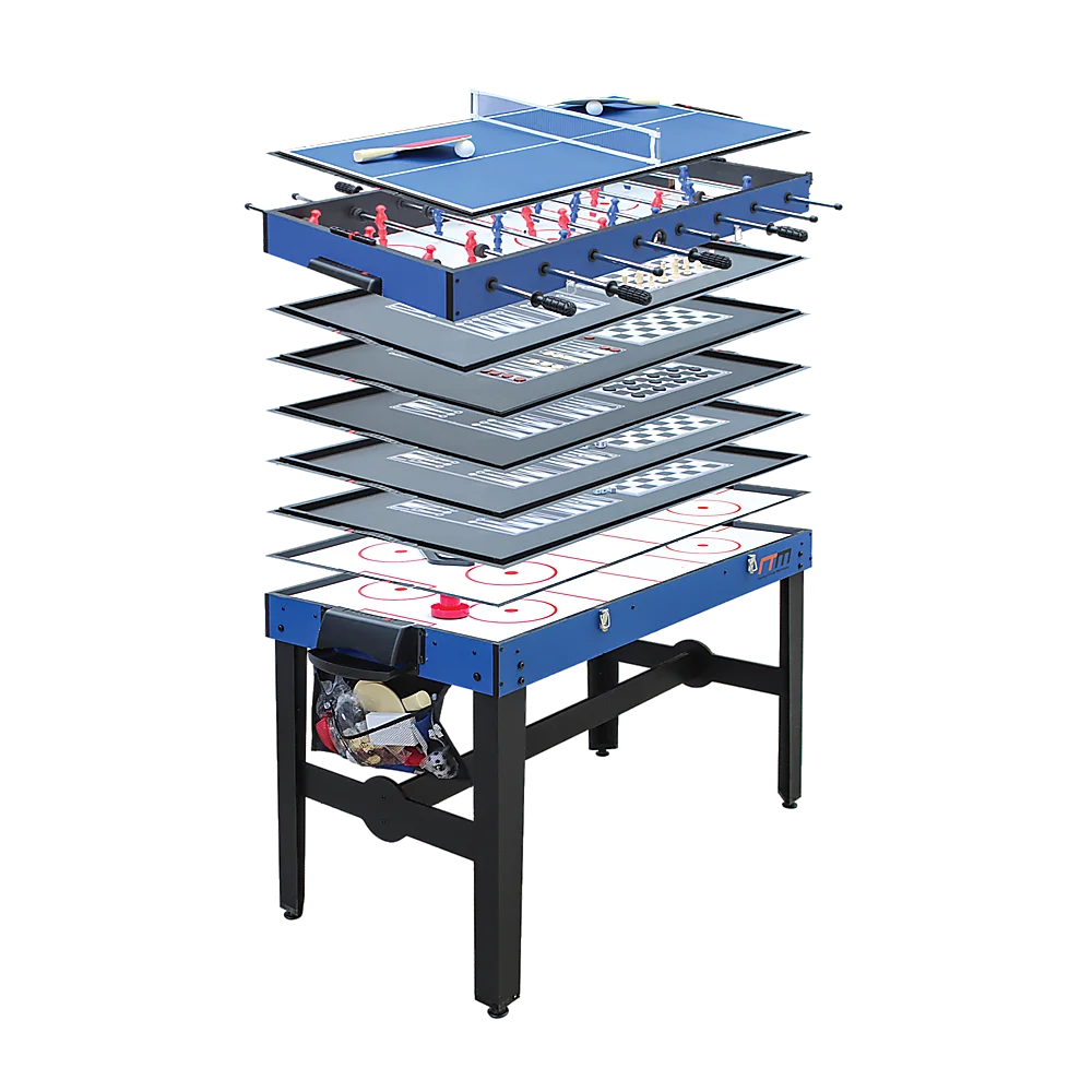 4FT 12-in-1 Combo Games Tables Foosball Soccer Basketball Hockey Pool Table Tennis