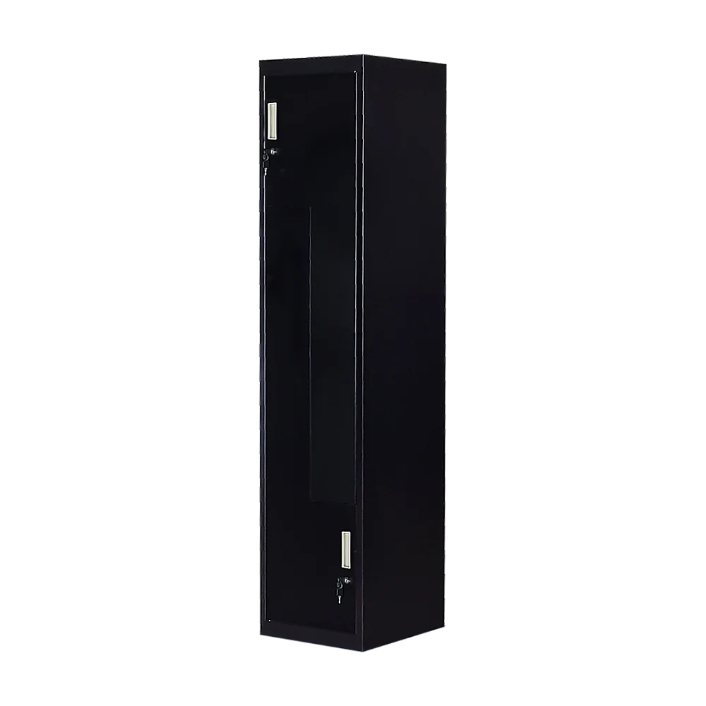 Black Two-Door L-shaped Office Gym Shed Storage Lockers