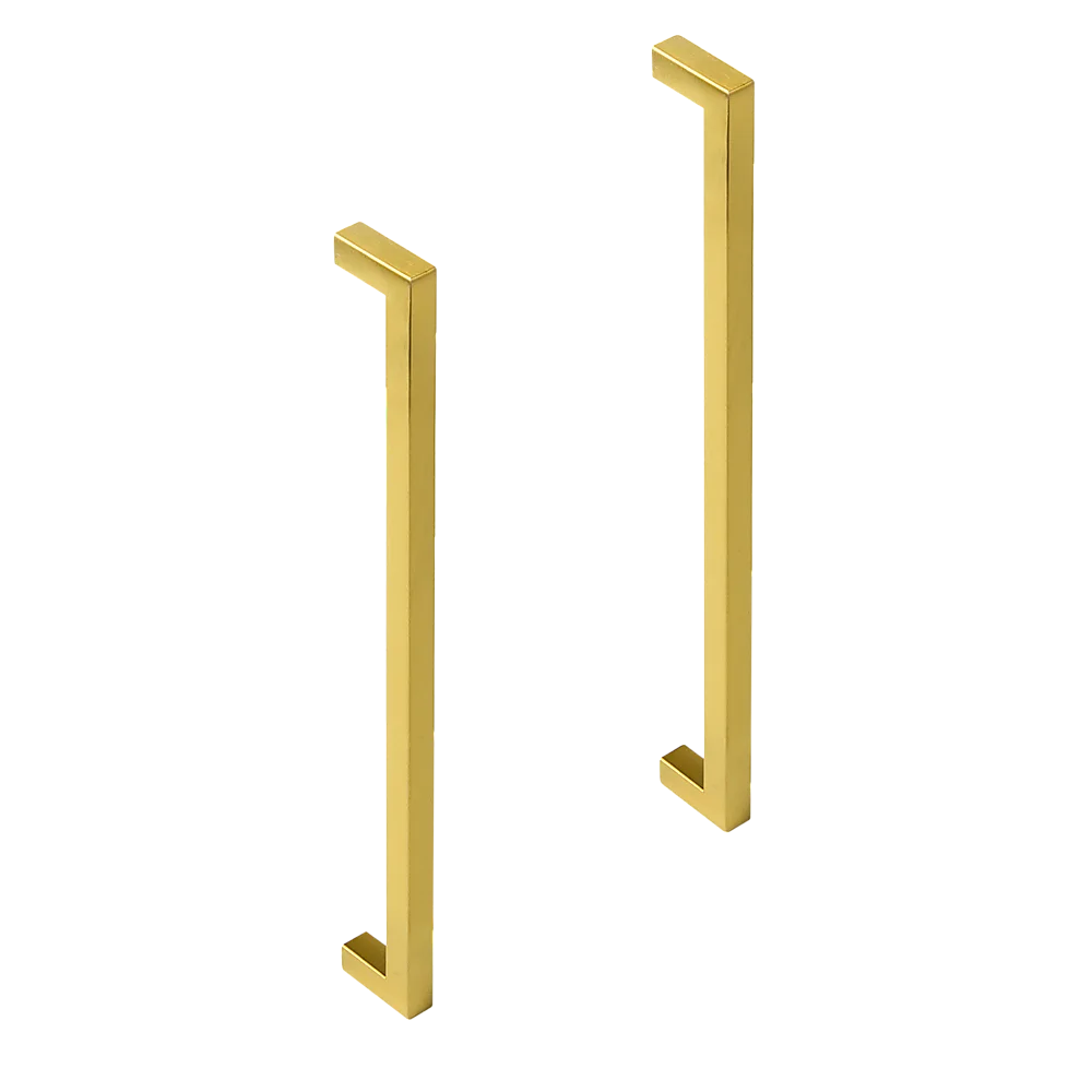 15x Brushed Brass Drawer Pulls Kitchen Cabinet Handles - Gold Finish 256mm