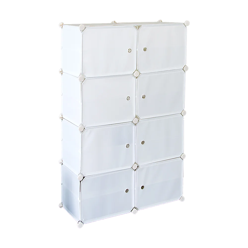 White Cube DIY Shoe Cabinet Rack Storage Portable Stackable Organiser Stand