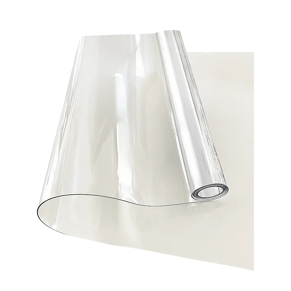PVC Tablecloth Protector 107X213.4CM Clear Plastic Table Cloth Cover Transparent