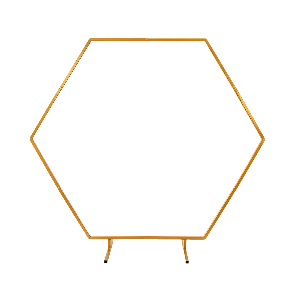 2M Wedding Hex Arch Backdrop Flower Display Stand Frame Background