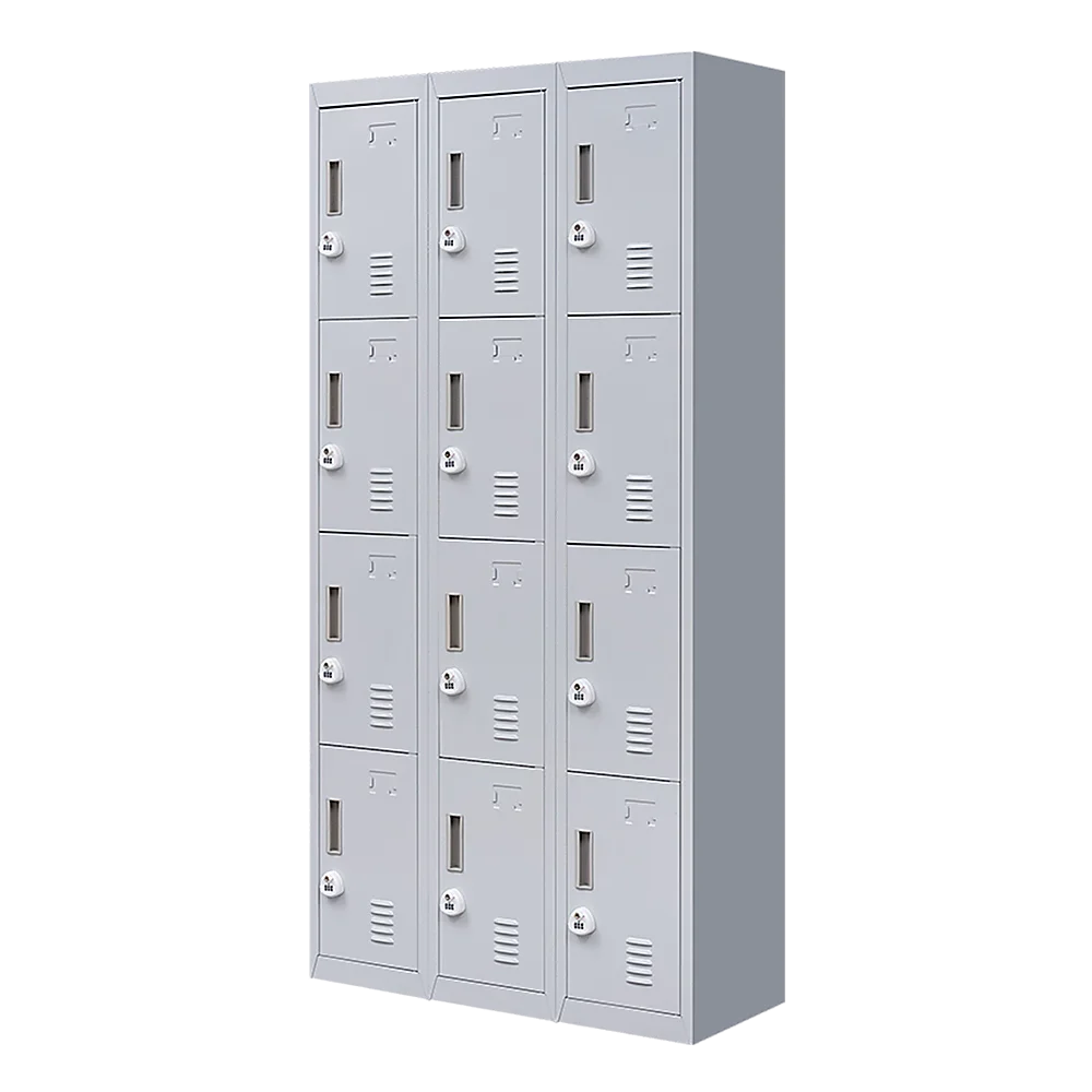 12-Door Locker for Office Gym Shed School Home Storage - 3-Digit Combination Lock