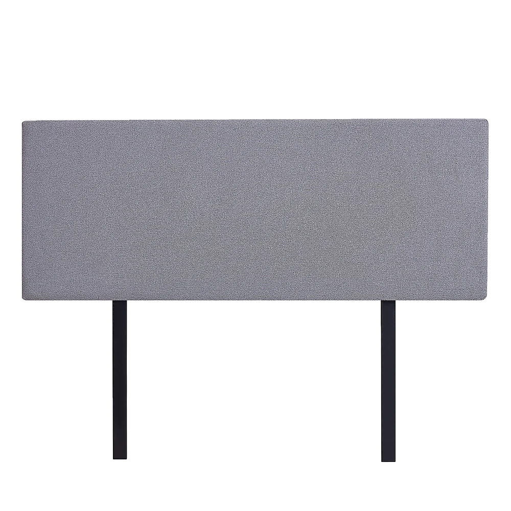 Linen Fabric Double Bed Deluxe Headboard Bedhead - Slate Ash