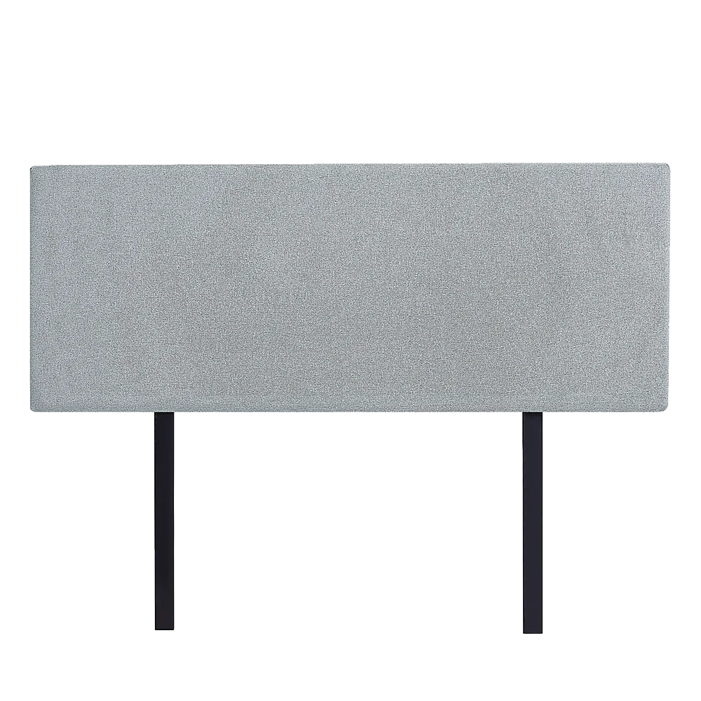 Linen Fabric Double Bed Deluxe Headboard Bedhead - Stone Grey