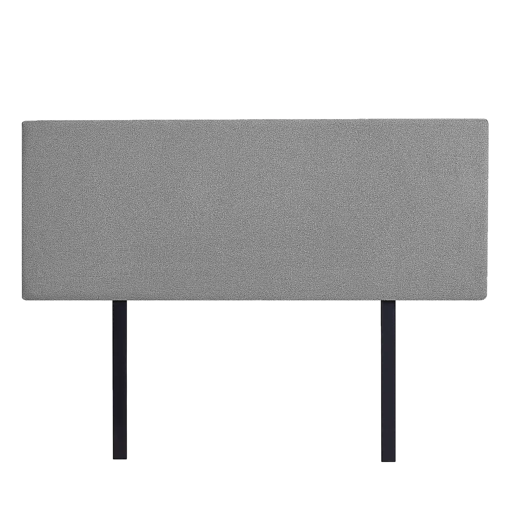 Linen Fabric Double Bed Deluxe Headboard Bedhead - Night Ash