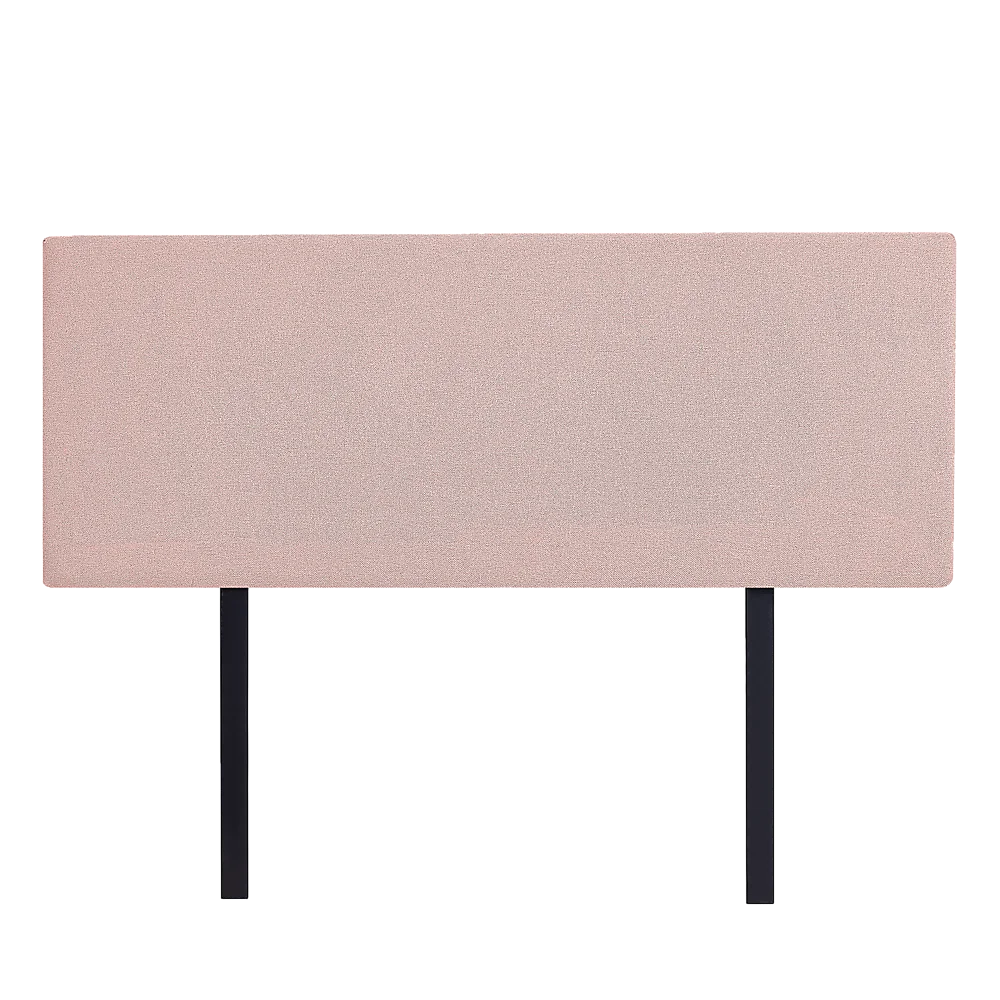 Linen Fabric Queen Bed Deluxe Headboard Bedhead - Pale Pink