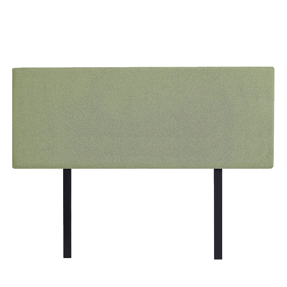 Linen Fabric Queen Bed Deluxe Headboard Bedhead - Olive Green