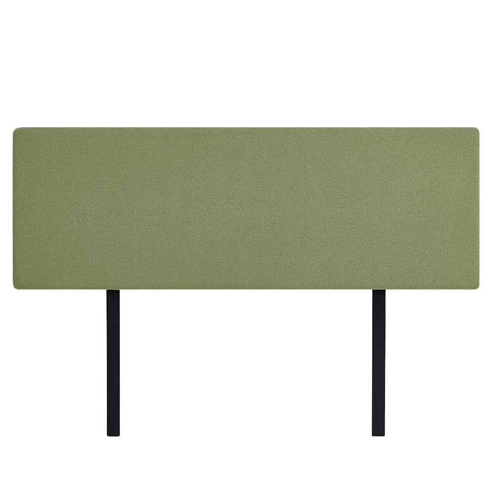 Linen Fabric King Bed Deluxe Headboard Bedhead - Olive Green
