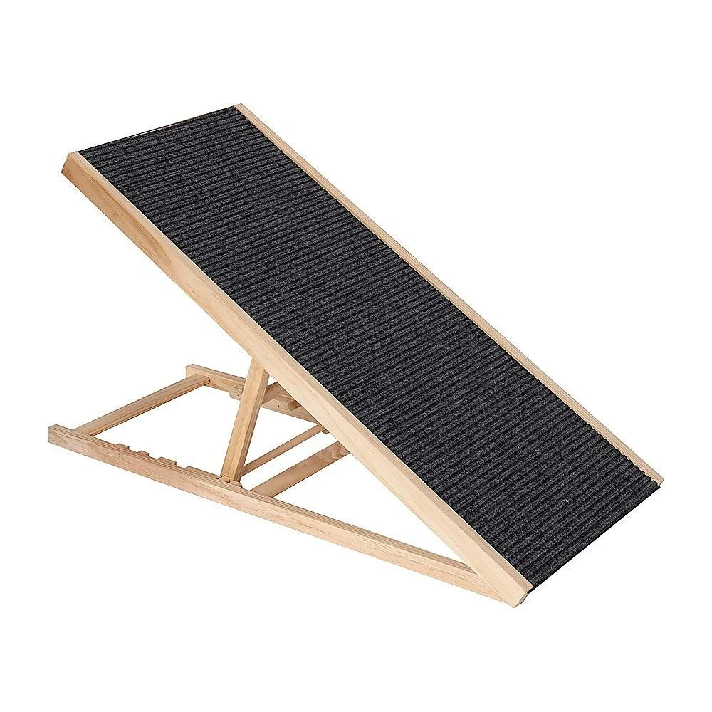 Foldable Dog Pet Ramp Adjustable Height Dogs Stairs for Bed Sofa Car 100cm