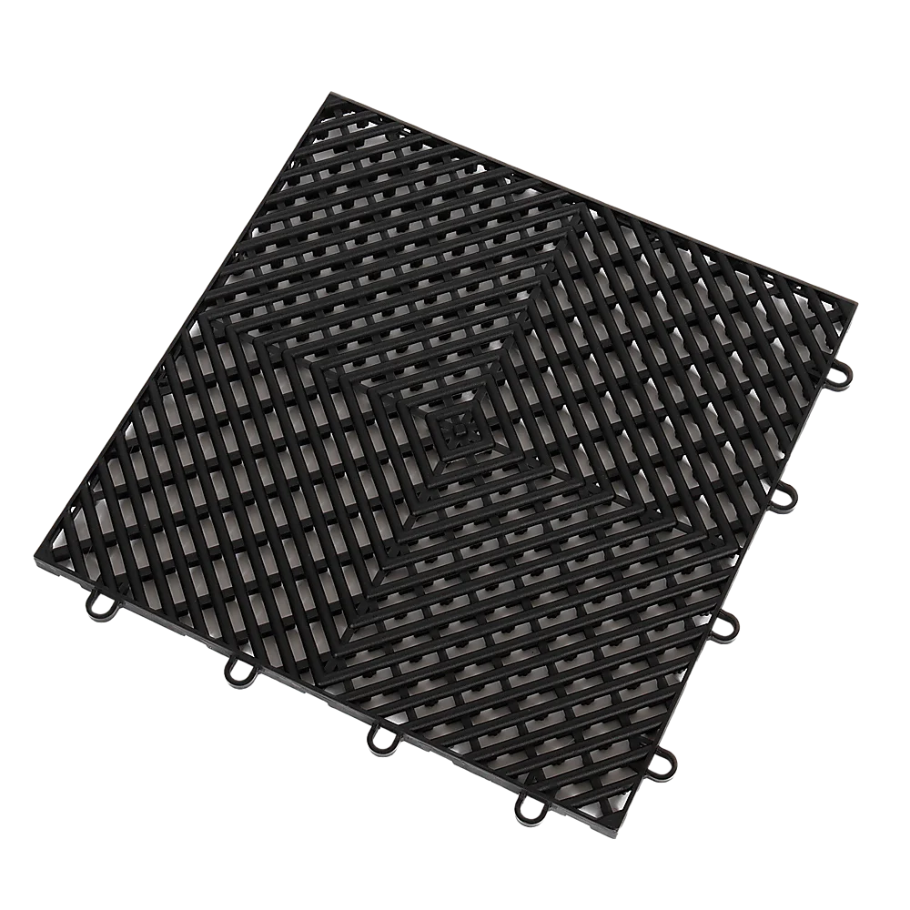 Vented Garage Floor Tiles | Snow Water Drainage | 30x30cm