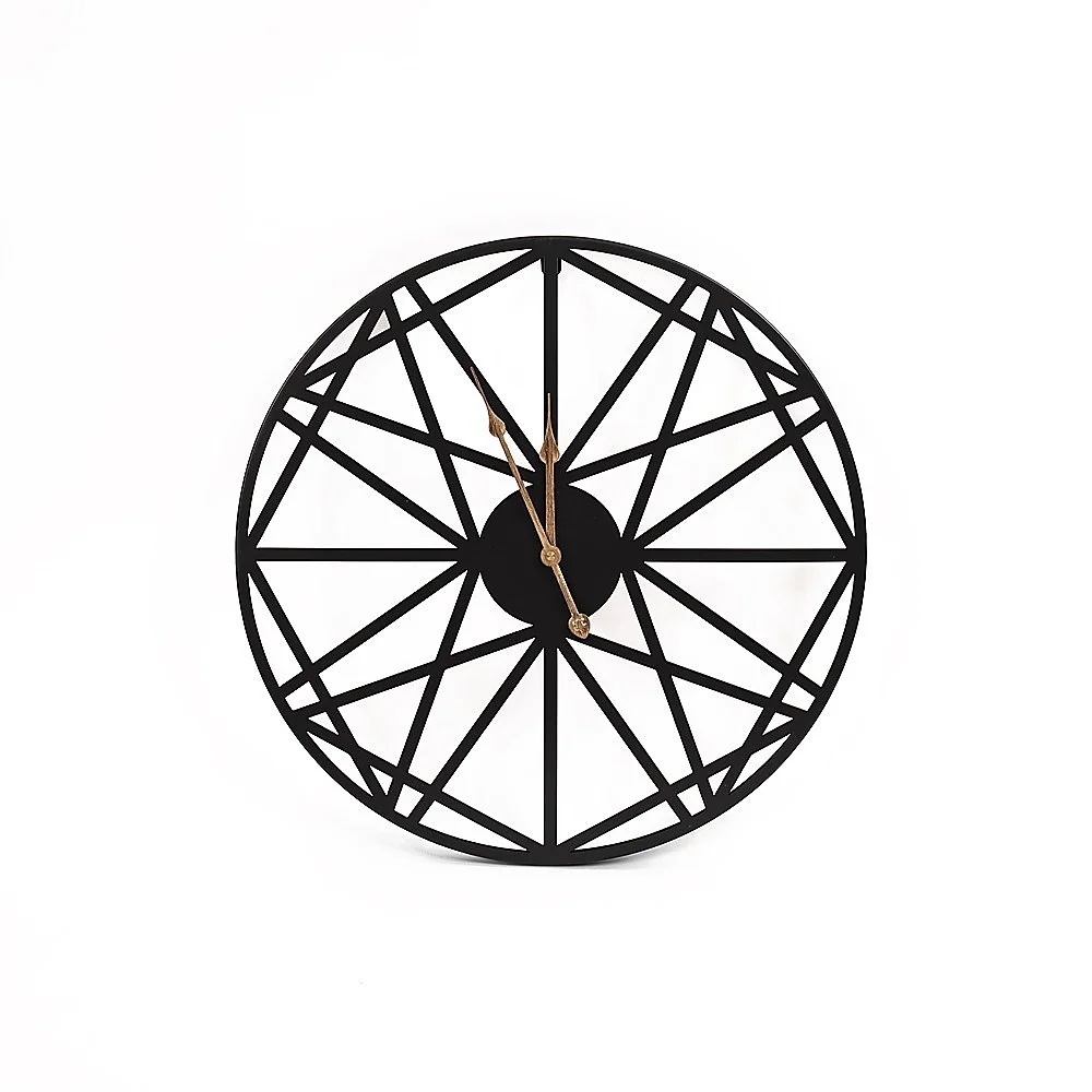 Large Metal Outdoor Wall Clock – Weather-Resistant for Garden and Home Decor