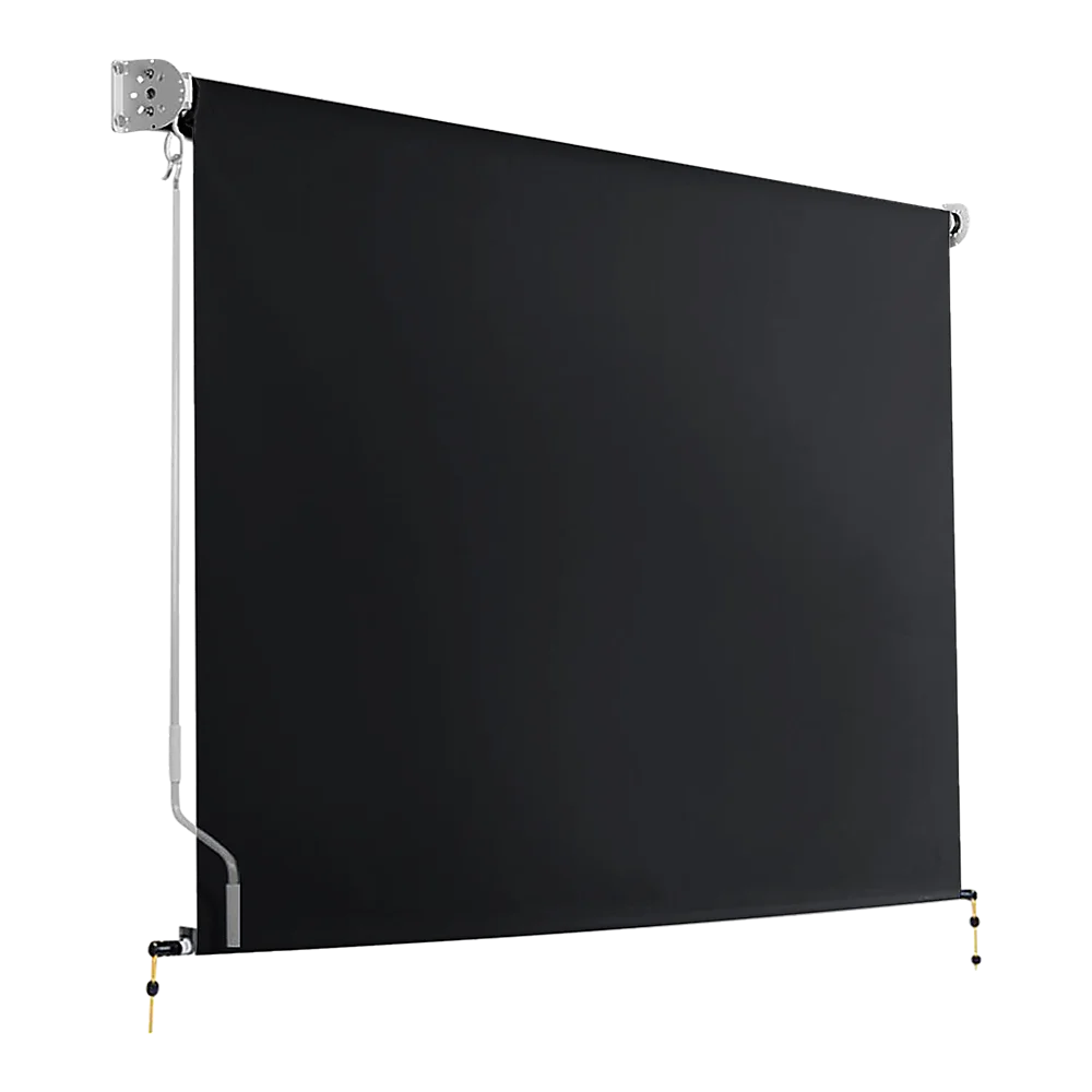 Retractable Straight Drop Roll Down Awning Garden Patio Screen 2.1X2.5M