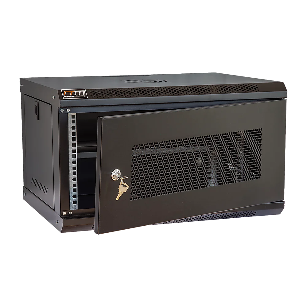 19" 6U Wall Mount Network DVR NVR Data Cabinet Enclosure