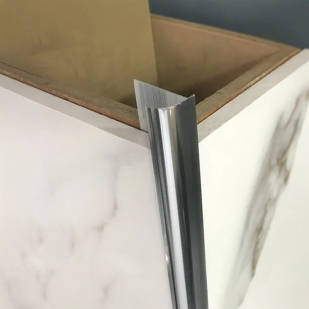 10 x Tile Trim Heavy Duty Round Edge Aluminium 10mm