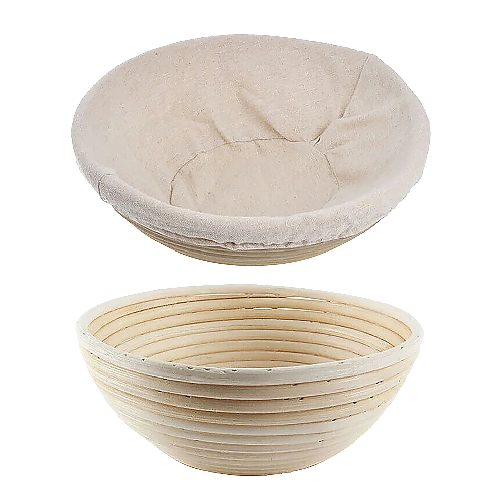 2 x 9" Sourdough Bread Proofing Set Bread Making Kit Round Bowls