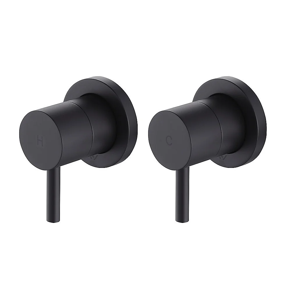 Bathroom Shower Bath Hot and Cold Mixer WATERMARK Certified in Black