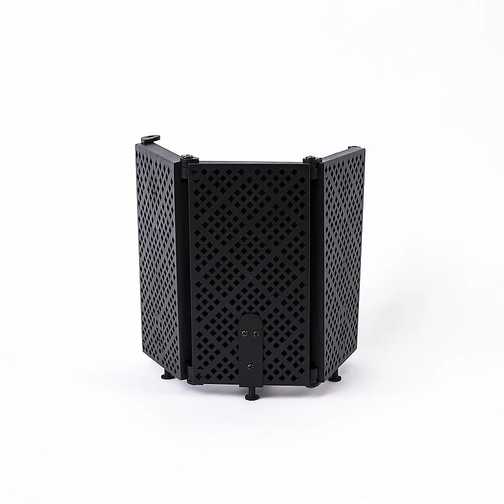 3 Panels Microphone Isolation Shield Mic Sound Absorbing Foam Reflector